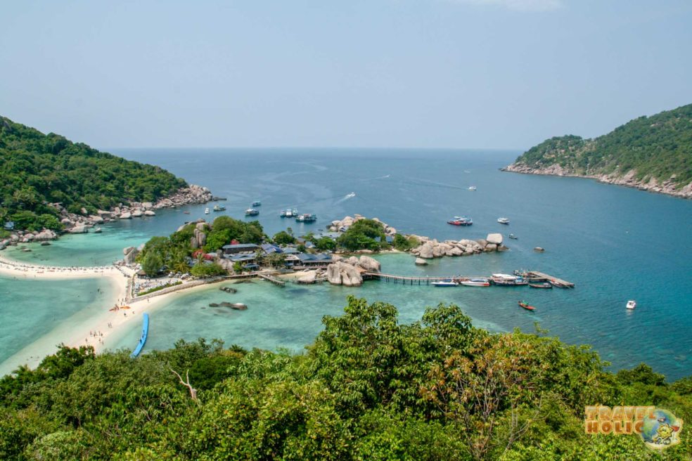 Point de vue depuis Koh Nang Yuan en Thaïlande