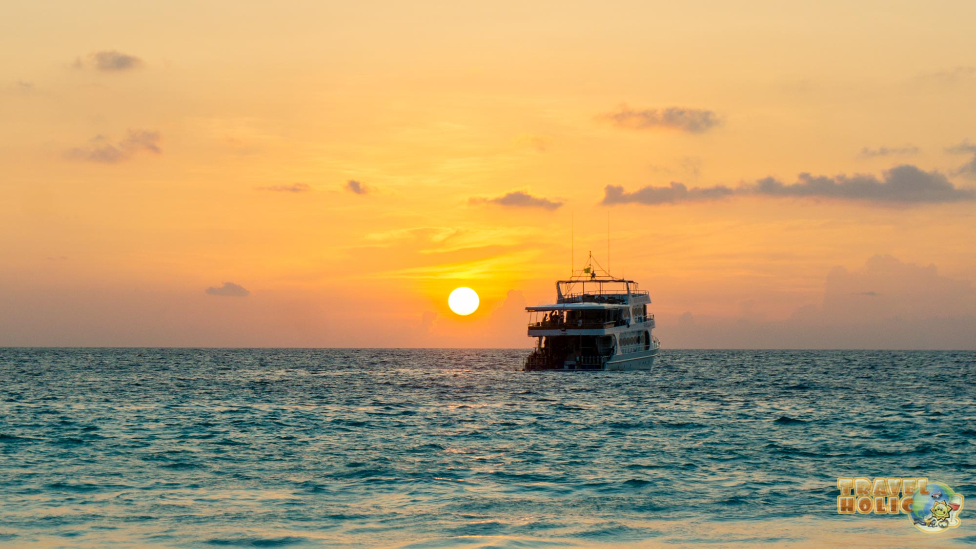 Coucher de soleil aux îles Similan