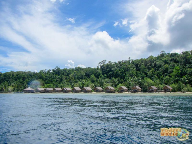 Bungalows du resort de Papua Explorers