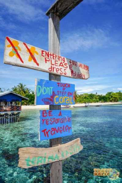 Port d'Arborek, Raja Ampat, Indonésie
